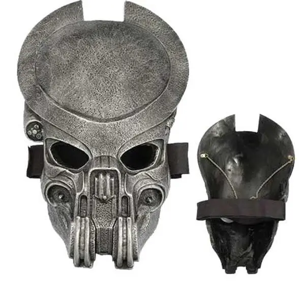 HUNTER AVP Theme Alien Adult Theatrical Halloween Mask - Thick Fabric Party Accessory with Eye Straps, Home & Festive Party Supplies for Display/Hang