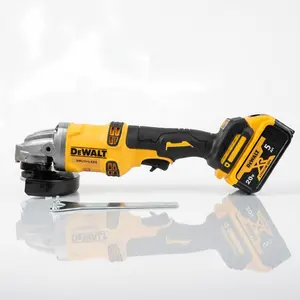 DeWalt DCG405-125 20V Brushless Angle Grinder 125mm Wheel 800W 9000 RPM for Weld Grinding & Pipe Beveling – 6mm Thick, M14 Spindle, Hex Fastening, Full Kit with Battery & Charger