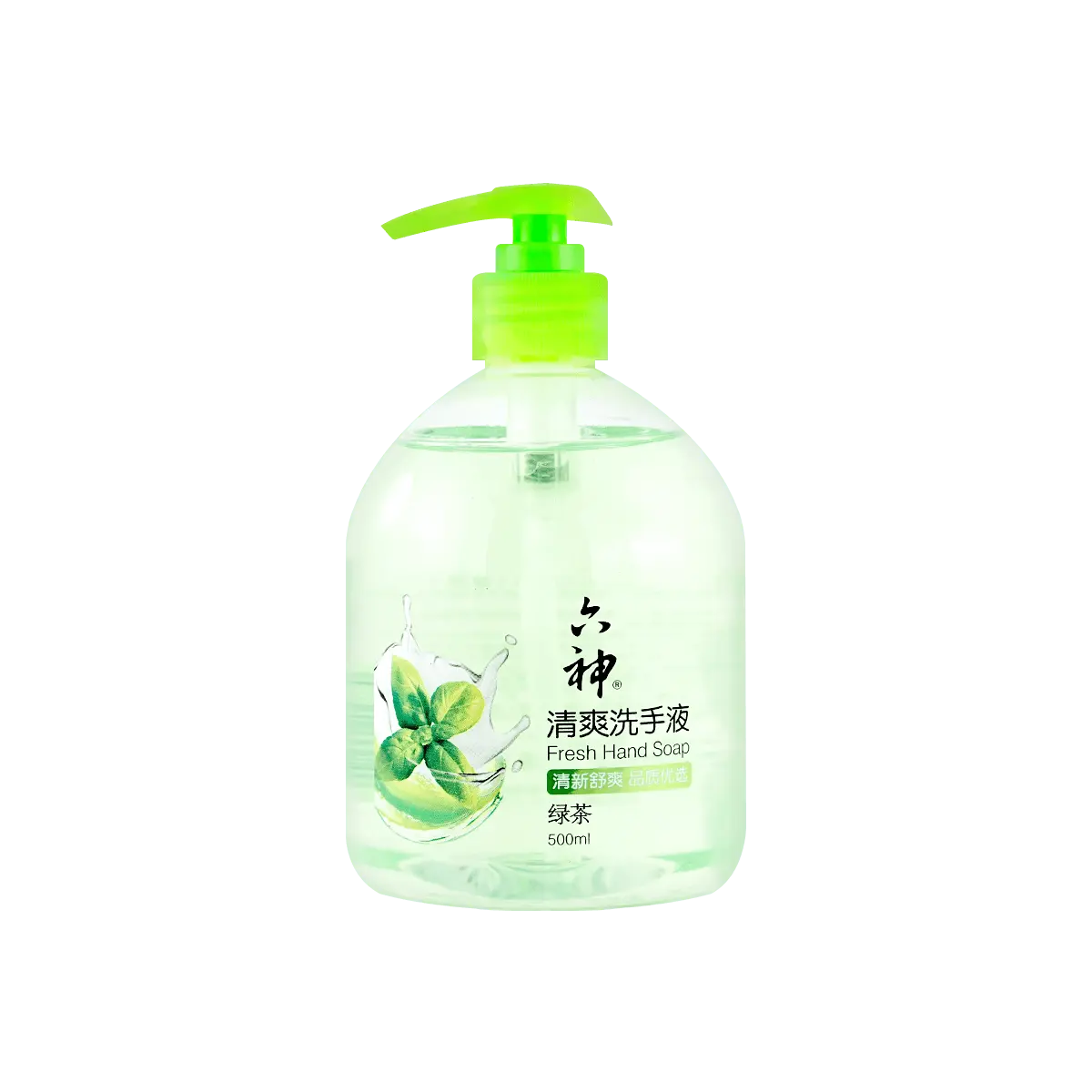 Liushen Refreshing Hand Wash Green Tea Scent - Easy Rinse Moisturizing 500ml - Trusted Chinese Brand