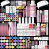 SAVILAND Acrylic Nail Kit with Electric Drill - Beginner-Friendly Nail Care Manicure Set Including UV Lamp, 3 Gel Polish Colors, Decorations, Essential Tools for Home/Salon Use - Ideal Christmas Gift