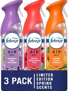Easter gift for housewife and also for housemades , Air Freshener Spray 3 Pack – Odor Eliminator for Home, Bathroom & Kitchen with Fresh Fruit & Floral Scents