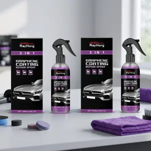 Rayhong 3-In-1 Car Paint Protection Spray, 100ML X 2, Waterproof Anti-Fog, Brightening Nano Coating, Car Surface Care