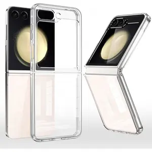 Phone Case for Samsung Galaxy ZFlip7 ZFlip6 ZFlip5 ZFlip4 ZFlip3  ,Motorola Razr 40/Motorola Razr 40 Ultra/Motorola Razr 40/Motorola Razr 50 Ultra/Motorola Razr 60/Motorola Razr 60 pro/Motorola Razr 60 Ultra,Transparent Folding 5G Protection Cover