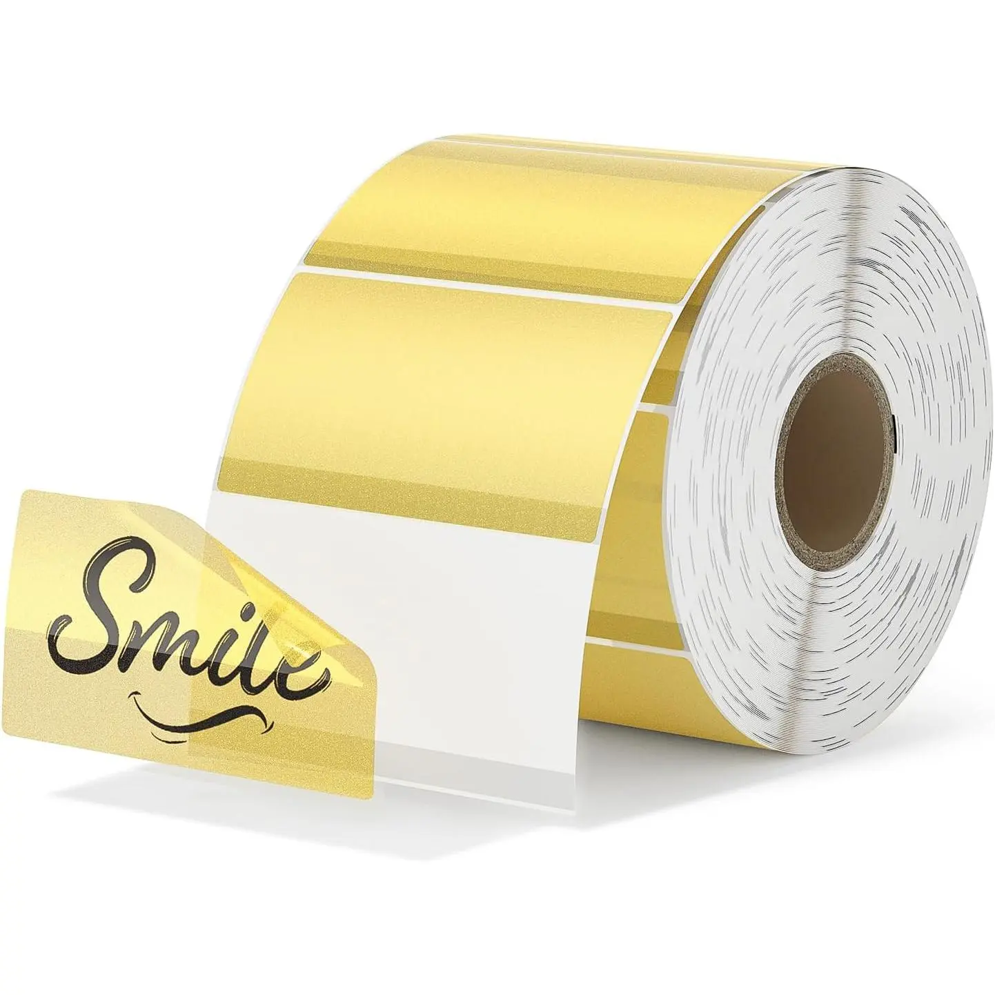 2.25 x1.25 Inch  Transparent Thermal Labels, Rectangle Fine Glitter Printable Thermal Stickers for Small Businesses,  Personalized Thermal labels-500 Labels