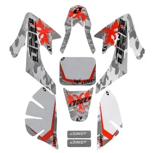 9pcs Decal Graphics Kit Dirt Pit Bike Plastic Fender Fairing Stickers for CRF50 XR50 SSR SDG 50cc 70cc 90cc 110cc 125cc