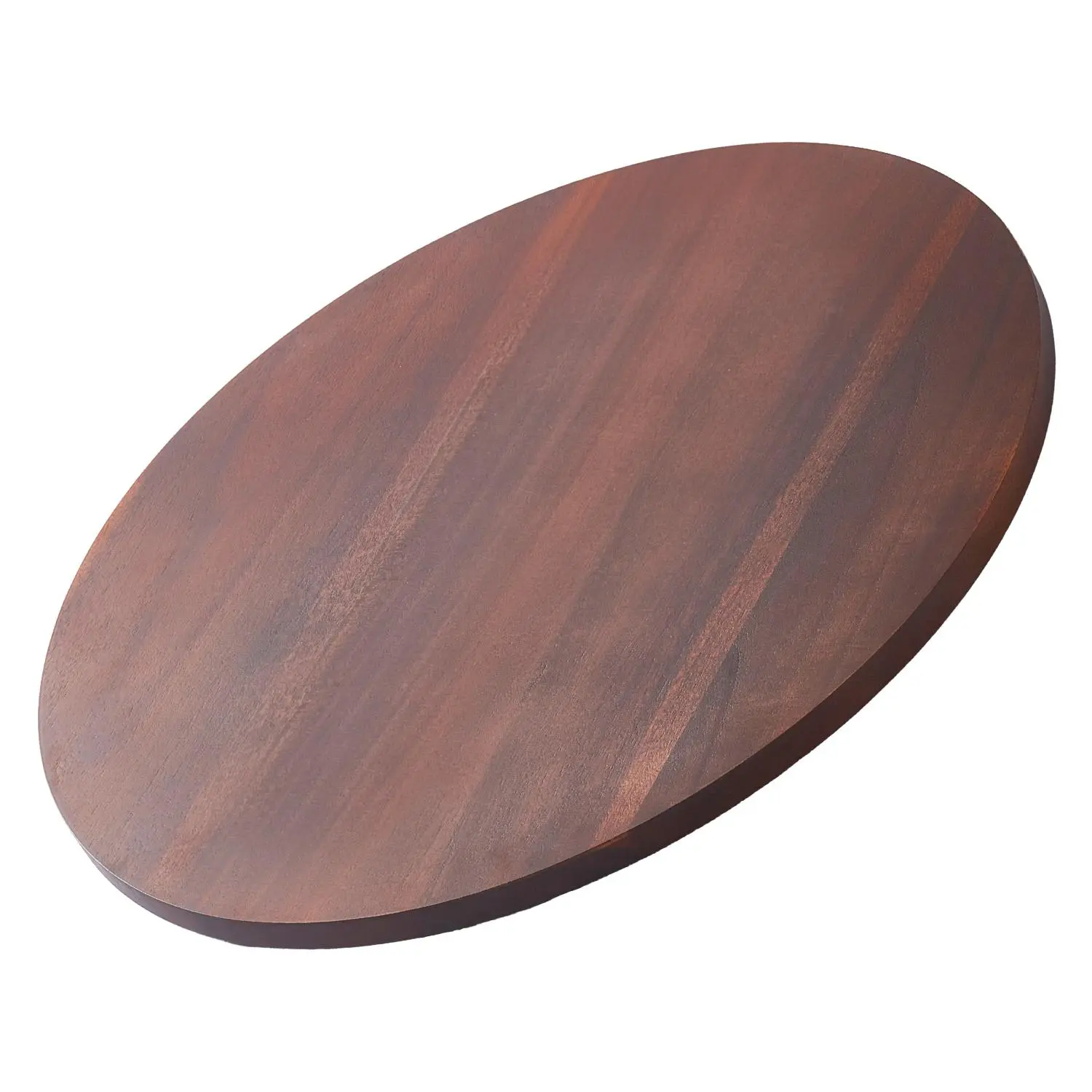 【Summerfinds】VEVOR 24 in Wood Lazy Susan Turntable,  , 360° Rotation Round Clear Tabletop Rotating Tray, Acacia Wood Dining Table Centerpiece, Smooth and Silent Spin, for Family Gatherings, Banquets and Weddings