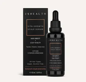 JSHealth Vita-Growth Scalp Serum - Multi-Peptide & Vitamin Infused Haircare for Hairline & Scalp Health - Vegan Formula - 50ml - Amino Acids