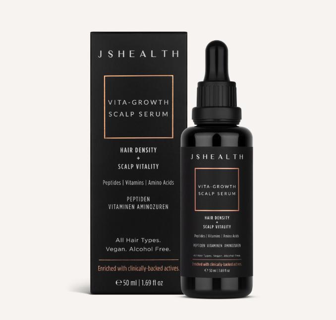 JSHealth Vita-Growth Scalp Serum - Multi-Peptide & Vitamin Infused Haircare for Hairline & Scalp Health - Vegan Formula - 50ml - Amino Acids