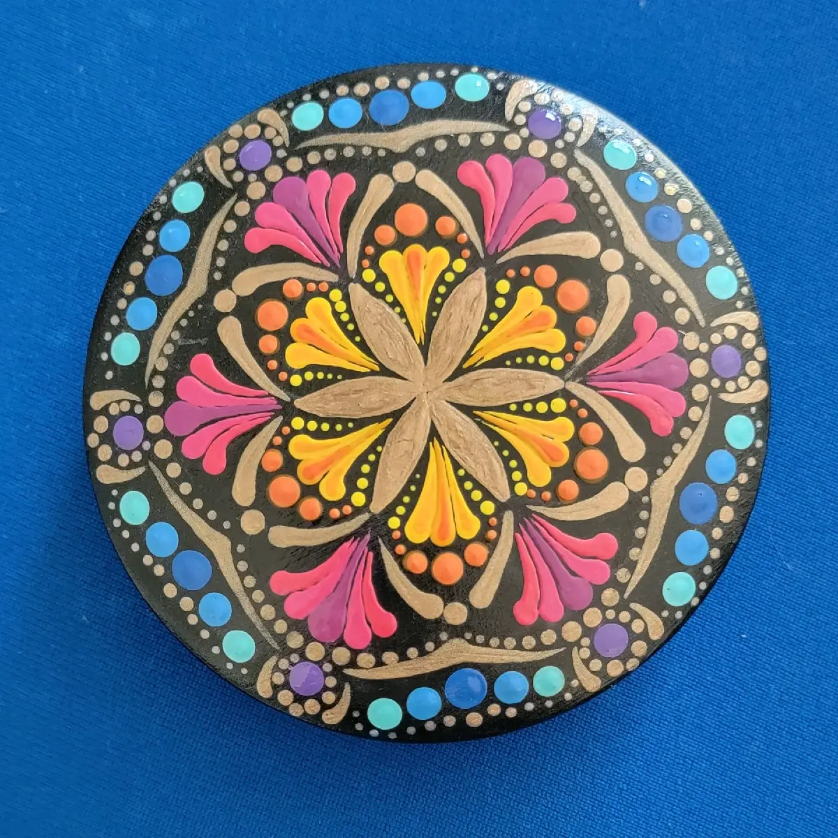 Beautiful Hand Painted Wooden Jewelry Box Gift Flower Jewelry Personalized Gift