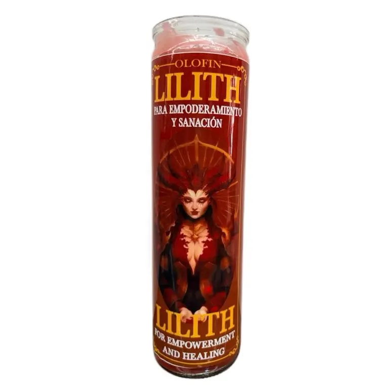 Veladora Preparada LILITH Candle for Empowerment and Healing Aromatherapy Ritual Ornaments Spiritual Practice Decoration