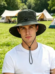 2026 New Men's UPF 50+ UV Protection Bucket Hat | Wide Brim Foldable Quick Dry Breathable Sun Hat, Multi-Functional Outdoor Cap for Hiking Fishing Cycling Trekking, 5 Colors Summer Must Have