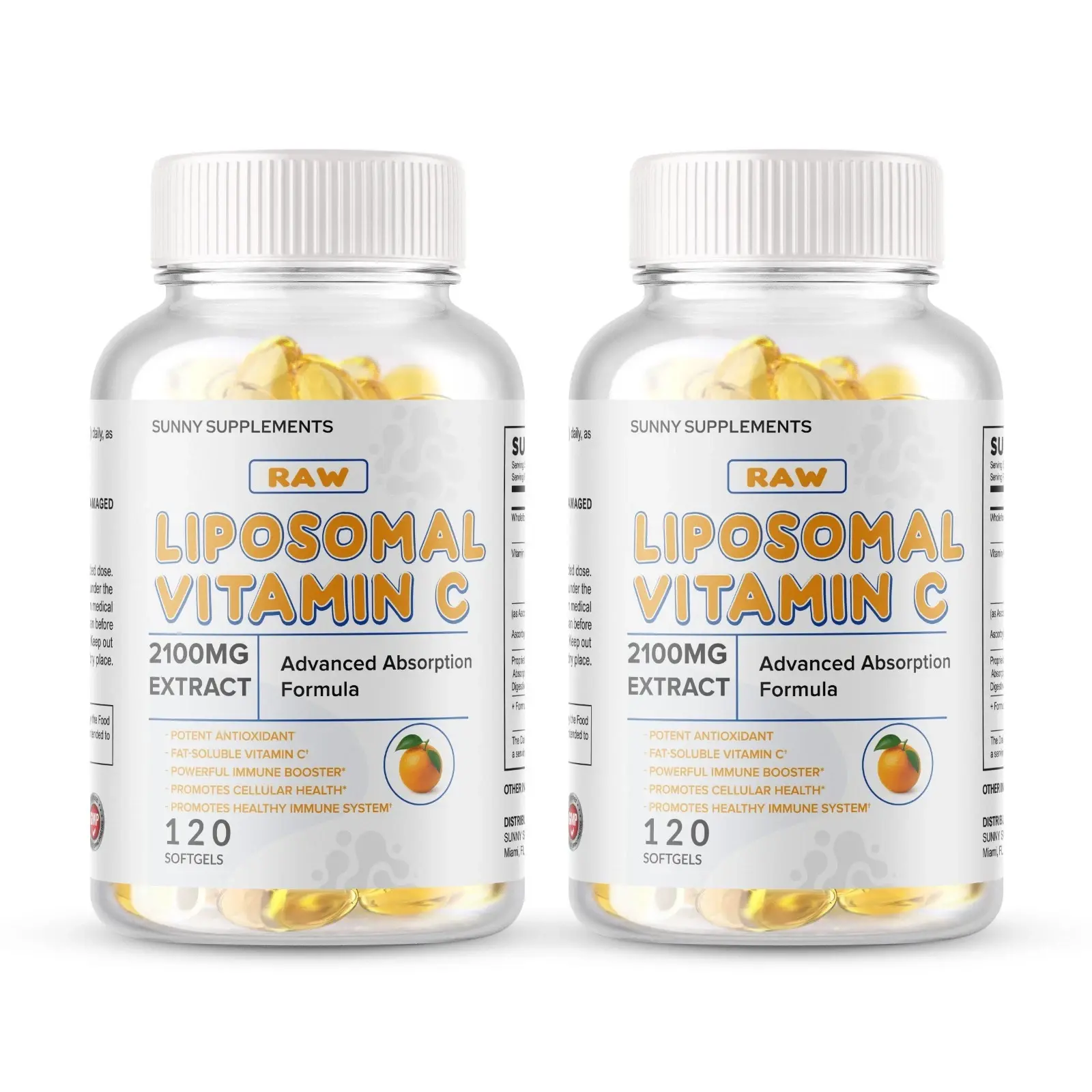 Liposomal Vitamin C 2100mg 240 Softgels High Absorption Ascorbic Supplements US