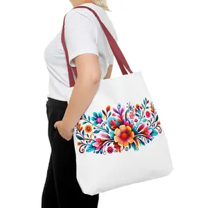 Floral Mexican Tote Bag,Mexican Bag, Mexican Tote Bag,Gift,Friend Tote Bag,Teachers Bag,Valentines Gift,Girls Bag, Floral Tote Bag
