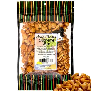 Traditional Supreme Mix Arare Rice Crackers, Mochi Crunch Snack Mix, Sweet, Salty & Umami Flavor, Crunchy Snack, 9 Ounce