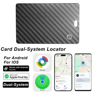 2026 Dual System Smart Wallet Tracker, Compatible with Apple Find My & Android, Rechargeable, Ip67 Waterproof, Global Tracking