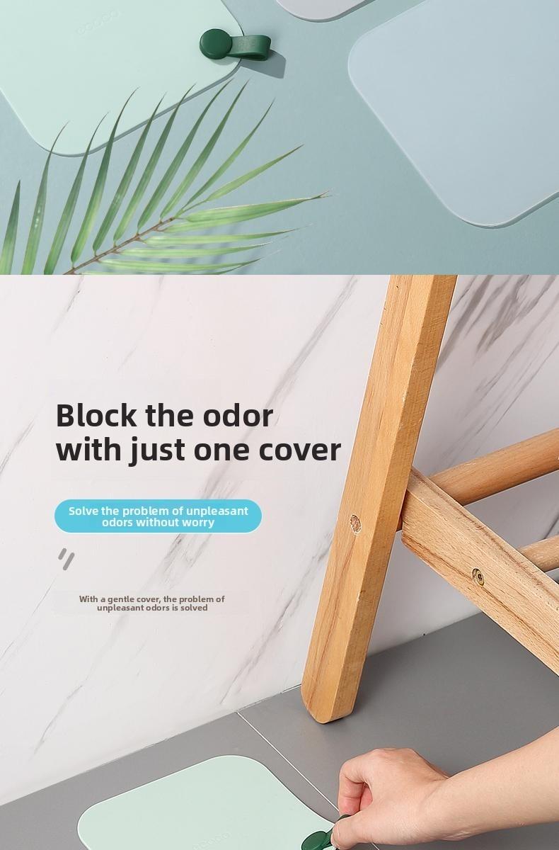 Drain Cover - Bathroom Underfloor Drain Odor Prevention and Deodorization Device - Insect Repellent Drain Outlet Sealing Silicone Pad - Bathroom