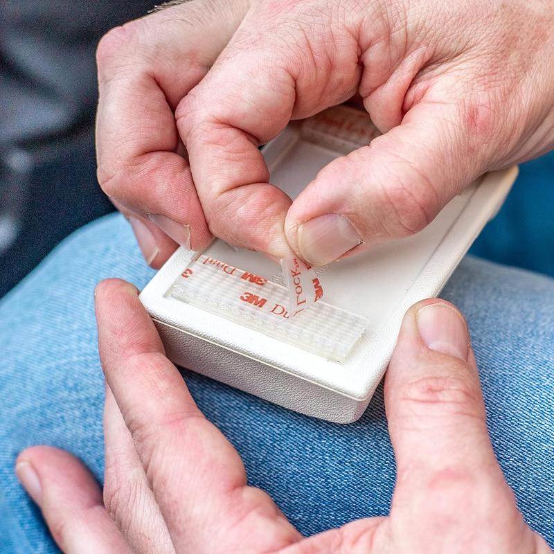 EZ Pass/I-Pass/Toll Tag Clear Tape Mounting Kit,  4 Sets (8 Strips) Double Sided Adhesive Scotch Strips with Velcro Strips, Alien Tape Grip with Alcohol Prep Pad, EZ Pass Holder