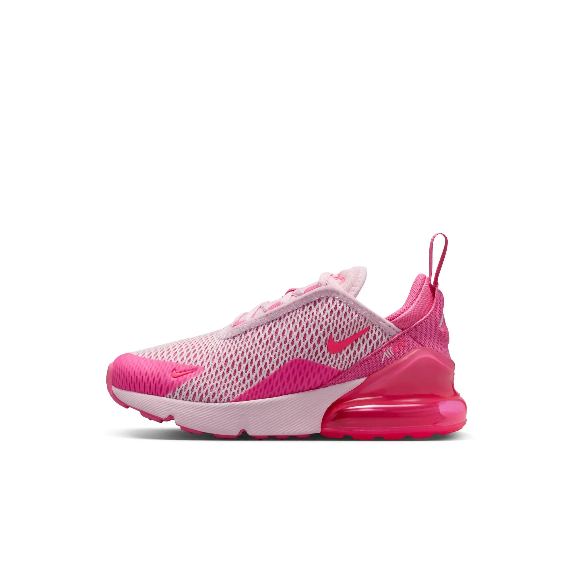 NIKE Air Max 270 BP Kids' Preschool Sneakers, Chunky Low Top Casual Athletic Trainers in Pink Foam with Max Air Cushioning