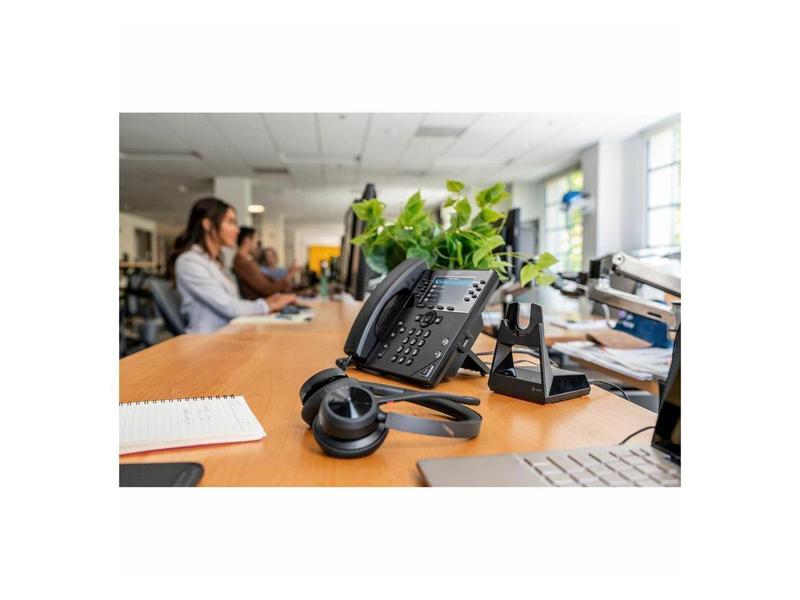 Poly Voyager 4300 UC 4320-M Headset - Google Assistant, Siri - Stereo - Wired/Wireless - Bluetooth - 164 ft - 20 Hz - 20 kHz - On-ear, Over-the-head - Binaural - Ear-cup - 4.92 ft Cable - MEMS Technol