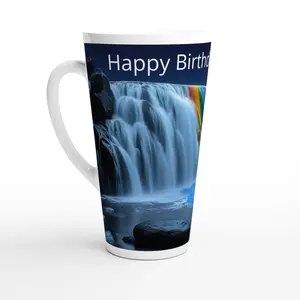Customize this White Latte 17oz Ceramic Mug with Pride