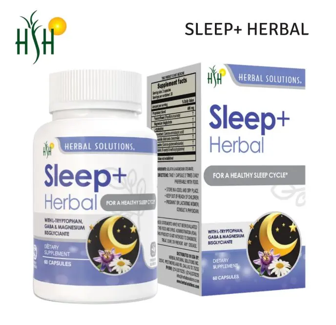 HERBAL SOLUTIONS SLEEP+ HERBAL Dietary Supplement | 60 Capsules