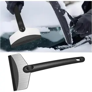 Ice Scraper for  Windshield, Scratch Free  Windscreen LCE Snow Frost Remover with  Handle, Auto Window Ice Breaker Shovel Cleaning Tool, Universal Fit (Medium)
