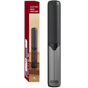 Frother,Milk Frother, Electric Whisk Foam Maker,Hand-held charging milk foam machine manual mixer suitable for lattes, cappuccinos, matcha, eggs, have protective cover,black