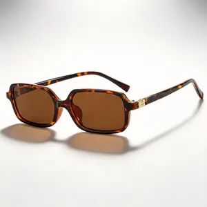 Unisex Vintage Sunglasses Trendy Casual for Everyday Use Fashion Accessories for Outdoor Activities Tortoiseshell Frame Brown Lenses