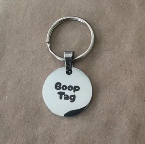 Boop Tag - Stainless steel, smart Qr pet tag