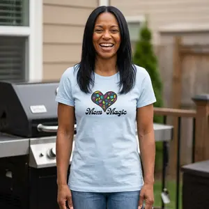 Mom Magic Tee Shirt | Mother's Day Mosaic Heart