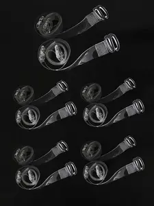 Women's 5 Pairs Comfort Transparent Bra Straps, Comfortable Invisible Adjustable Fit Underwear Straps for Daily Wear, Women's Lingerie & Underwear Accessories for All Seasons, Everyday Womenswear