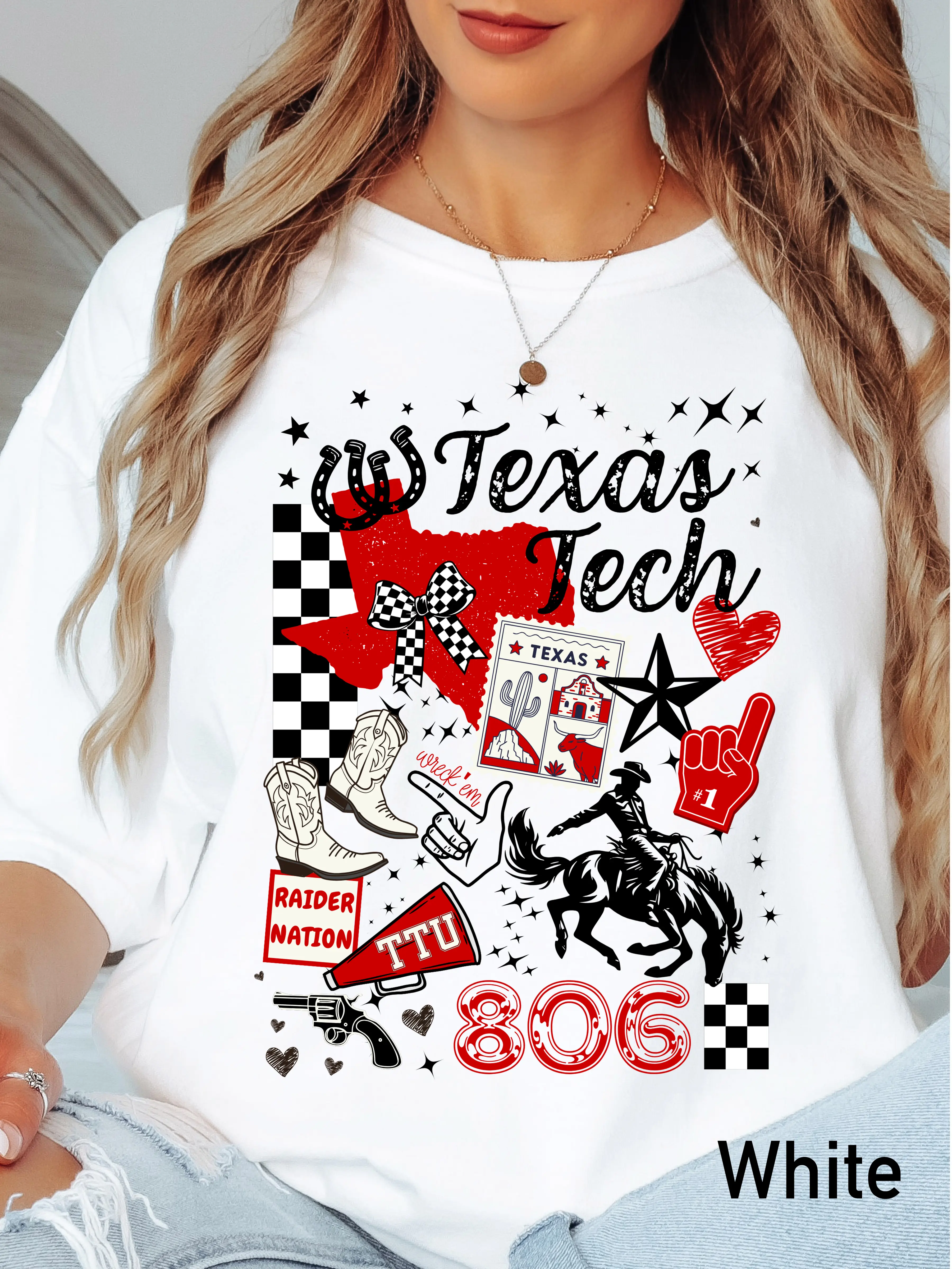 Texas Tech 806 Collage T-Shirt