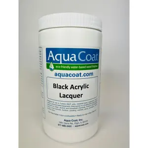 Aqua Coat Black Acrylic Lacquer - Durable and water based