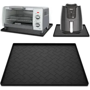 Silicone Heat Resistant Mat For Air Fryer and Microwave Oven,18''x15''x0.5''-Hot Pad for Kitchen Countertop Protector,Silicone Air Fryer Mat For Compatible with Ninja,Cosori,Chefman,Toshiba,Air Fryer