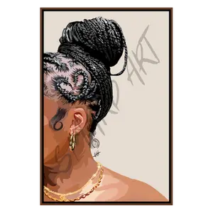 Soft and Simple IV - Smard Black Wall Art Print/ Canvas for Home /Office Decor