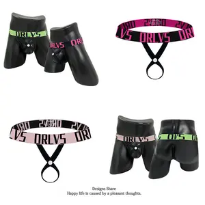 BELY Men's Low-Waist Polyamide Camouflage Sports Thong Underwear, Featuring Novelty Ring Detail and Button Accent, Sports Underwear
