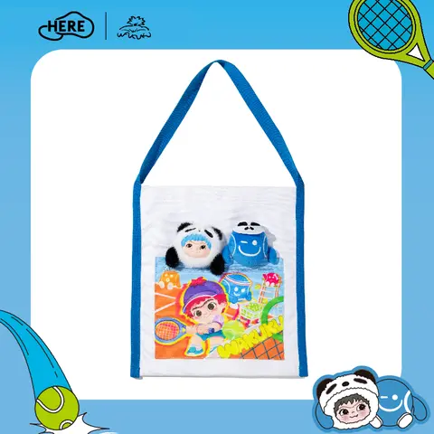 WAKUKU x China Open Tennis Plush doll Co-branded canvas bag