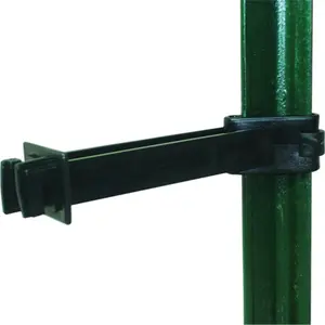 212 MAIN T Post Reverse Extension Insulator - 5 in., Black Polywire Wire Support, Temporary Fence Wrap-Around Dog & Cat Training Behavior Aid