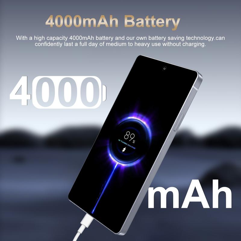 M26 Ultra Smart Android Phone 6.8 Inch Large Screen 4GB+64GB ROM 4000mAh Battery Octa-core Processor Smartphone Cellphone