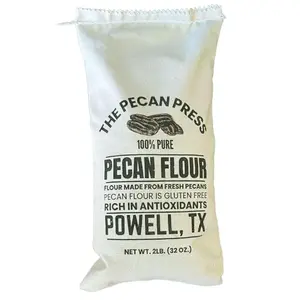 The Pecan Press 100% Pure Pecan Flour – 2LB Bag, Gluten-Free, All-Natural, Finely Ground for Baking & Cooking Grain