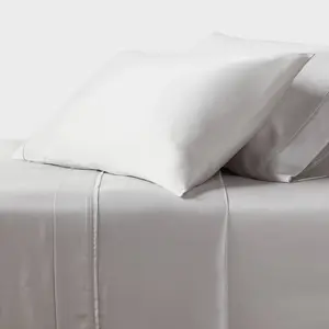 Full 320 Thread Count Cool TENCEL Lyocell Sheet Set Light Gray - Threshold Full 320 Thread Count Cool TENCEL Lyocell Sheet Set Light Gray - Threshold