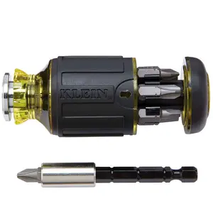 8-in-1 Multi-Bit Adjustable Length Stubby Screwdriver