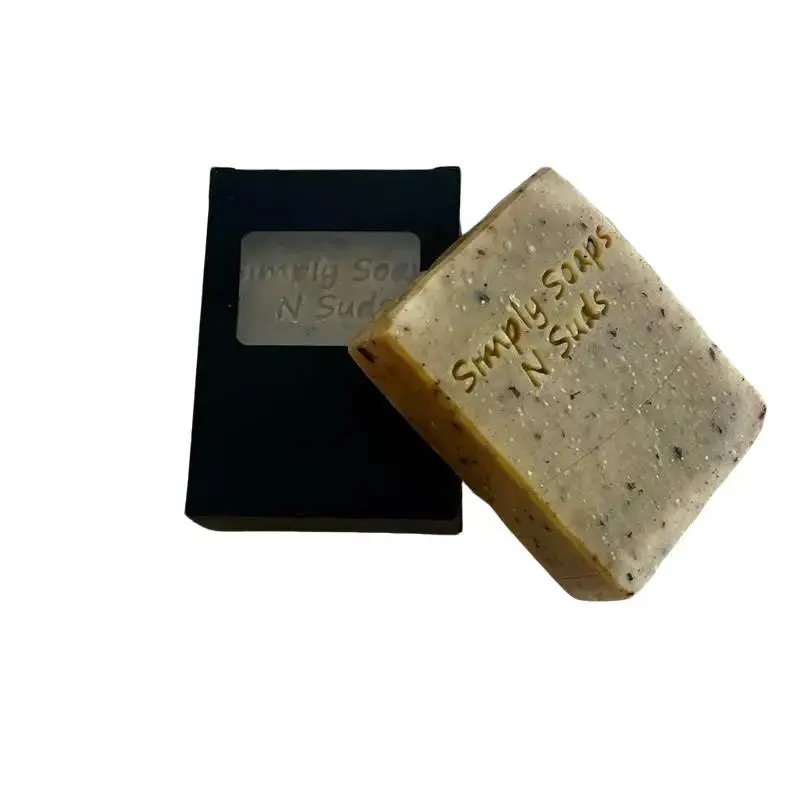 Simply Soaps N Suds Black Seed Oil (5.0oz) Handmade Bar, with : herbs Turmeric Lion's Mane Peppermint Leaves & Black Seeds for Hydrating & Acne face soap