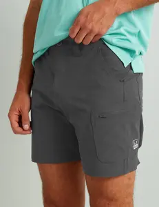Gray Quick-Drying Fishing Shorts