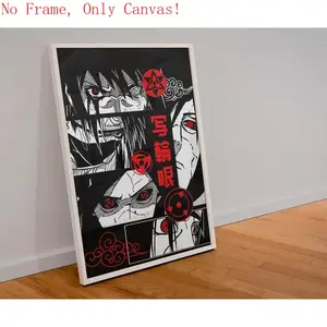Unframed Uchiha Clan Sharingan Poster - Sasuke & Itachi Wall Art |       Naruto Manga-Inspired Design Decor Print