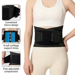 1PCS  Lower Back Brace for Back Pain Relief, Breathable Lower Back Support for Women & Men, Adjustable Lumbar Support Belt with 7 Stays for Herniated Disc, Sciatica, Waist Belt