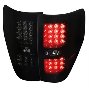 2009-2014 Ford F-150 LED Tail Lights (Glossy Black Housing/Smoked Lens)