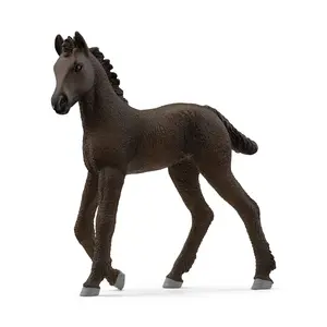 Schleich Friesian Foal Horse Figurine - Hand-Painted Collectable Toy, Realistic Toy Horse Figurine for Girls and Boys, Pony Figures for Girls and Boys, Kids Ages 5+