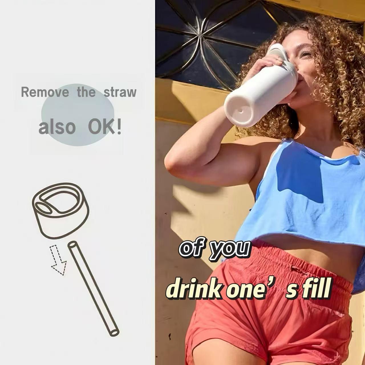 32oz Stainless Steel Insulated Thermos Cup with Flip Lid, Leak-Proof Double Wall Travel Tumbler, Vacuum Insulated Mug for Hot & Cold Drinks, Multiple Colors Durable Drinkware for Home Office School, Suitable for Adults & Children Perfect Gift Choice