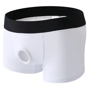 Men's Briefs Men's Underwear Open-Front Boxer Briefs Comfortable Boxer Briefs Cotton Underwear Boxer Briefs With Breathable Holes